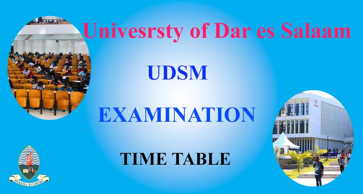 UDSM Examination Timetable 2023/2024 Dyampaye